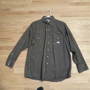 Rasco Fire Resistant Button Up Collared Shirt